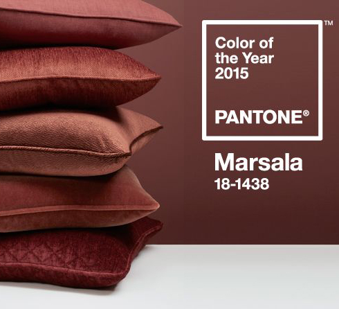 Découvrez Marsala : couleur de l’année 2015 en deco